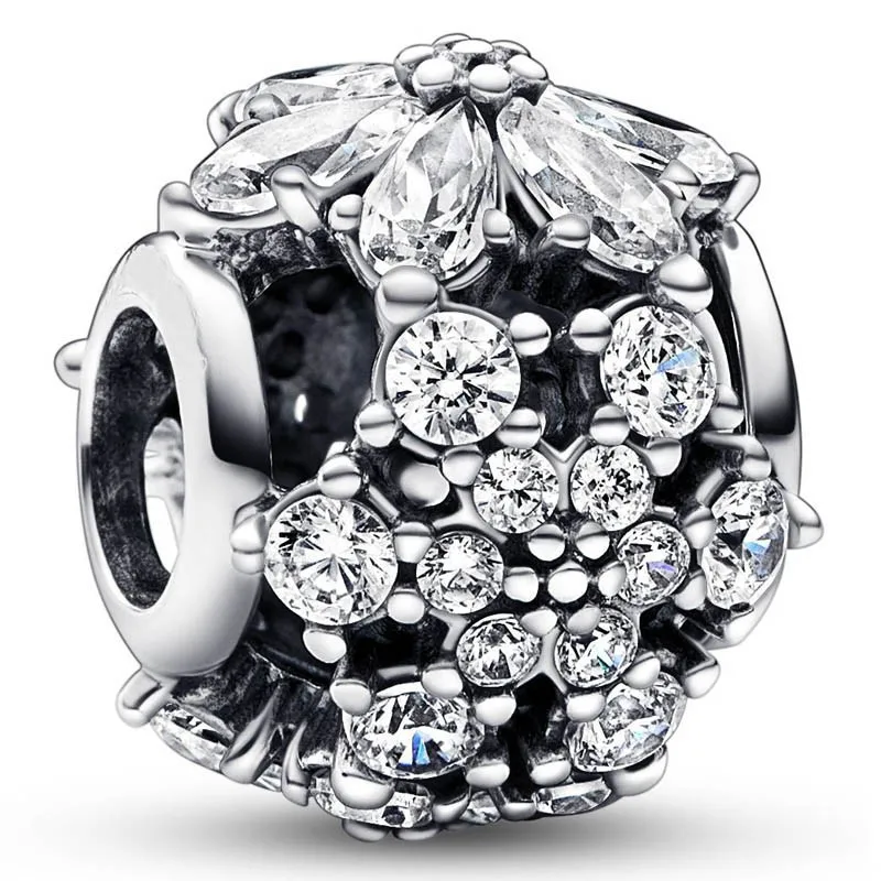 

Original Moments Sparkling Herbarium Cluster Round Bead Charm Fit Pandora 925 Sterling Silver Bracelet Bangle Diy Jewelry