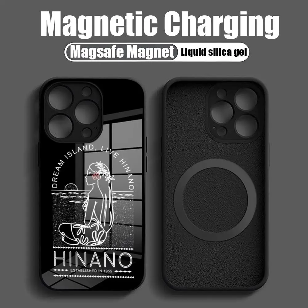 Hinano Tahiti Girl Beach Phone Case NEW 2024 Tempered Glass For IPhone 16 15 Promax 14 13 Pro 12 11 plus Covers