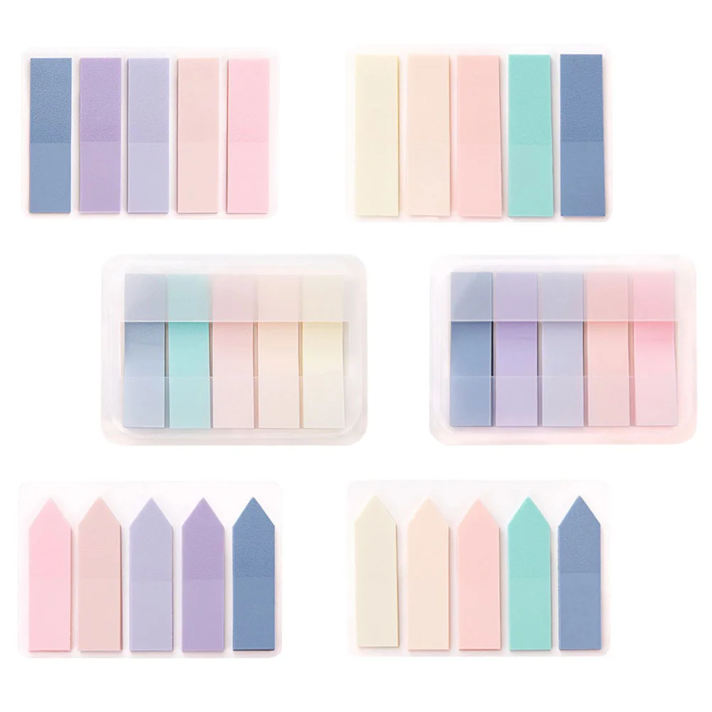 

6 Sets Page Marker Self-adhesive Page Tabs Paper Page Tabs Page Marking Tool