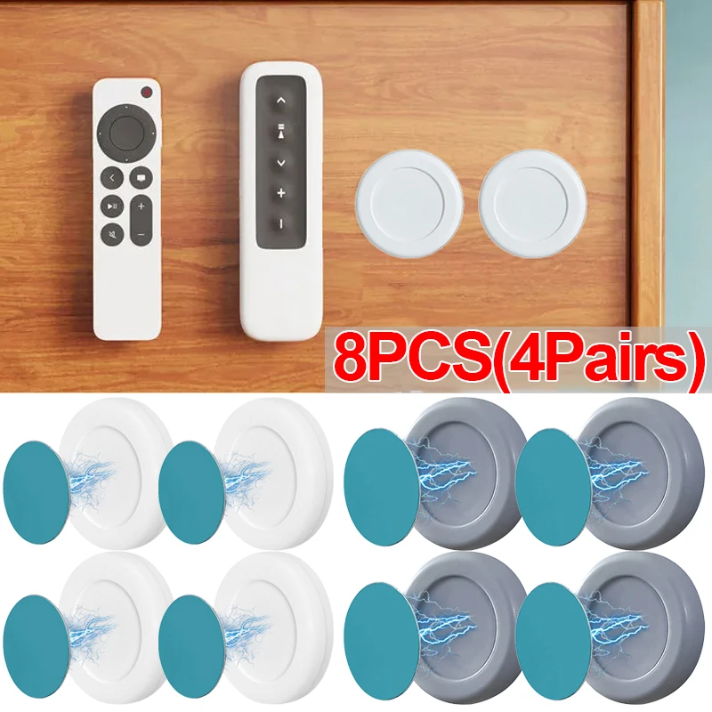 

8pcs Magnetic Hooks Wall Mount Strong Magnet Holder for Fridge Sticker Remote Control Storage Holder Cabinet Home Organizer Hook