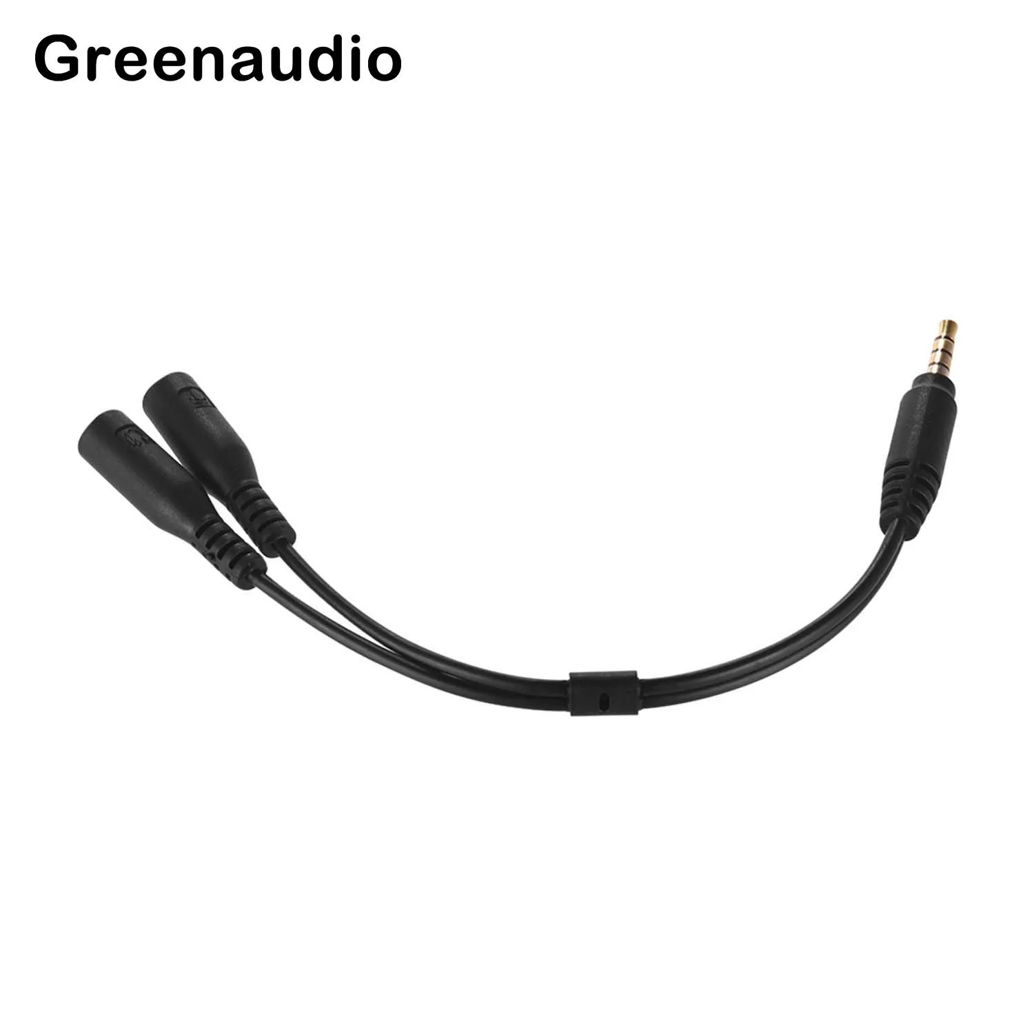 GAZ-CB37 Аудиокабель-разветвитель для наушников 3 5 мм папа на 2 гнезда мама