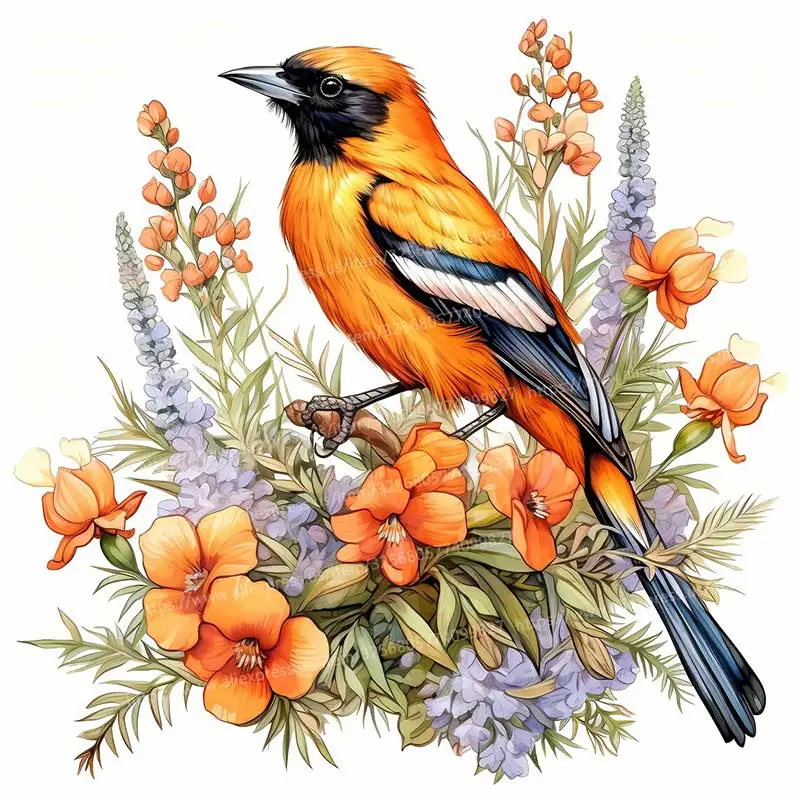 

Водостойкие наклейки с птицами Oriole для стен из ПВХ