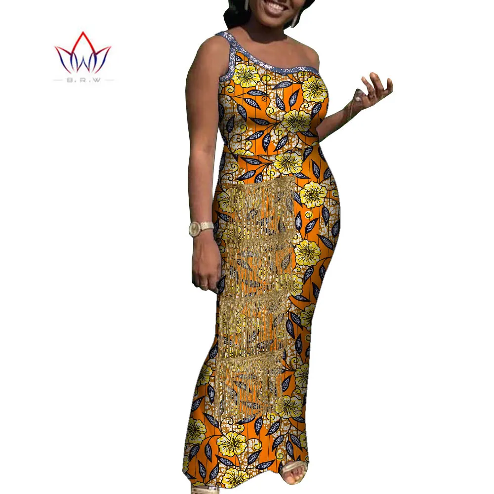 

Party Dresses For Women 2021 Fashion Elegant African Sleeveless Wedding Dresses For Women In African Clothing Luxury WY9769