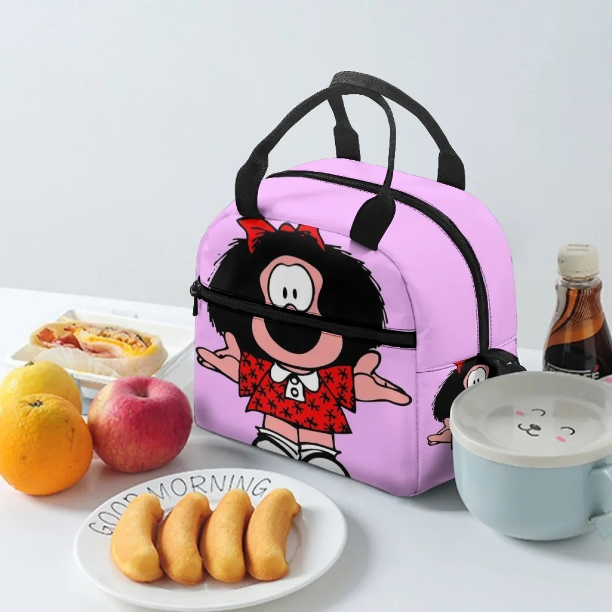 FORUDESIGNS Mafalda мультяшный дизайн ланч-бокс школьный детский стильный новый