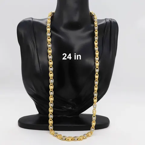 Высококачественное толстое ожерелье, позолоченные ювелирные изделия для мужчин и женщин, панковская цепочка, Готическая эстетика, роскошная