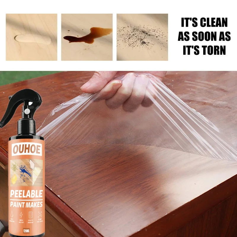 

Пленка для мебели, клей-краска с распылителем, для обеденного стола, мраморного стола, водостойкая, устойчивая к высоким температурам, прозр...