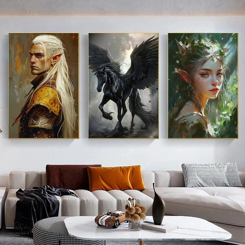 Картина на холсте с изображением сказочного леса