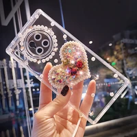 for huawei mate 30 e pro transparent silicone high end diamond jewelry for huawei mate 30 pro mobile phone shell luxury womens
