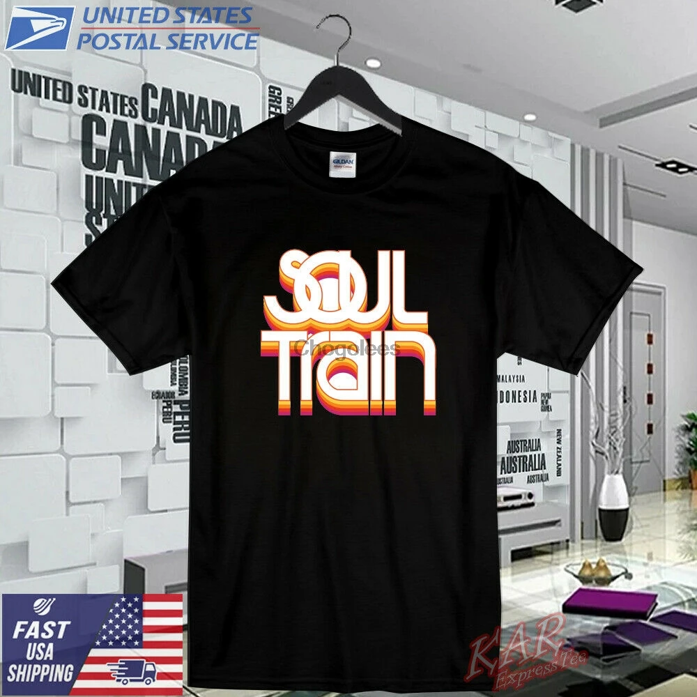 Черная футболка с логотипом Soul Train TV |