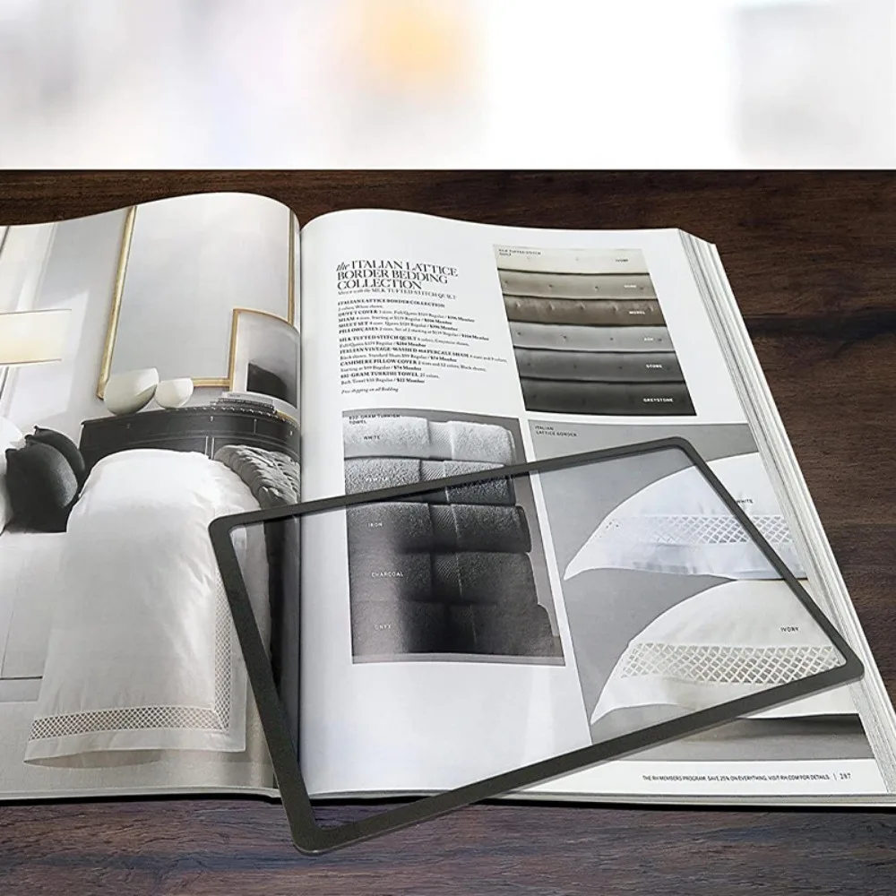 A5 увеличитель для визиток портативный 180x120 мм большой размер прозрачная книга