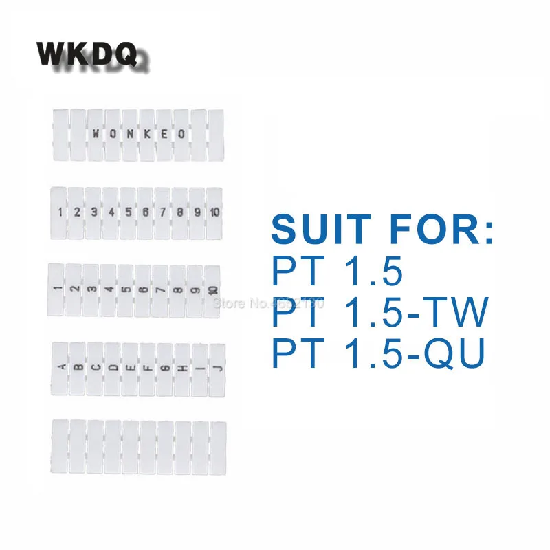 Метка ZB3.5 ZB 3 5 для клеммной колодки PT1.5 PT 1.5-TW/QU со стандартным номером заготовка