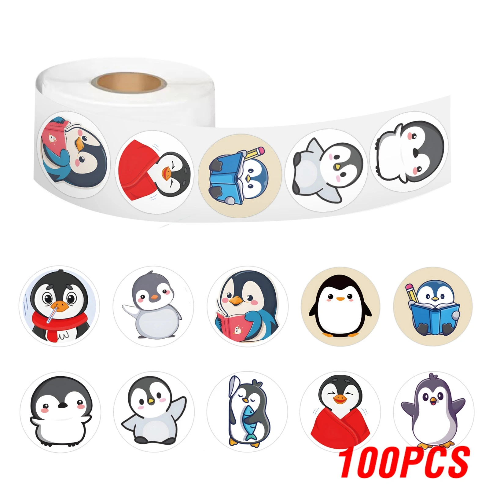 

Набор наклеек с пингвинами 100-500 шт