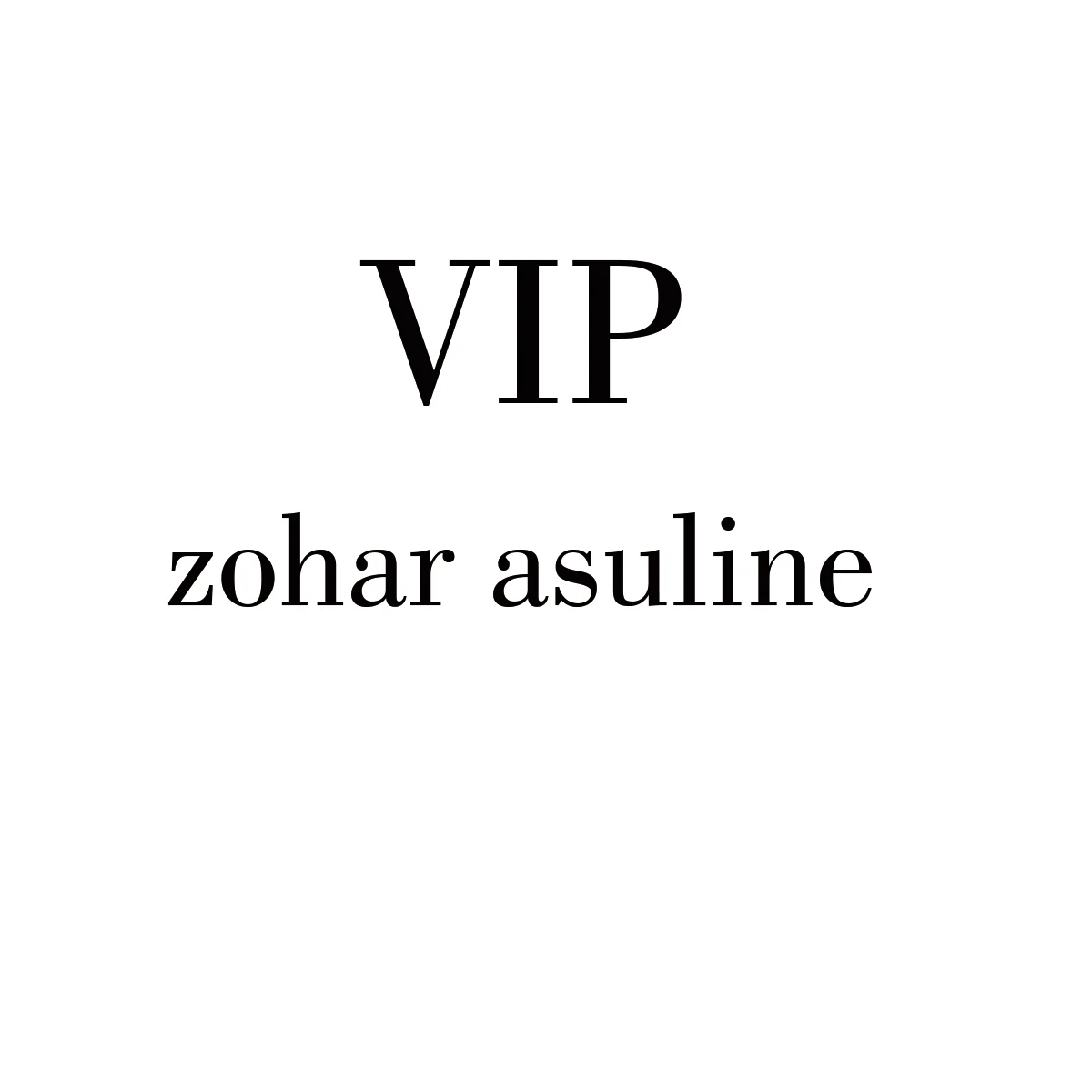 

VIP для Зохар асулин