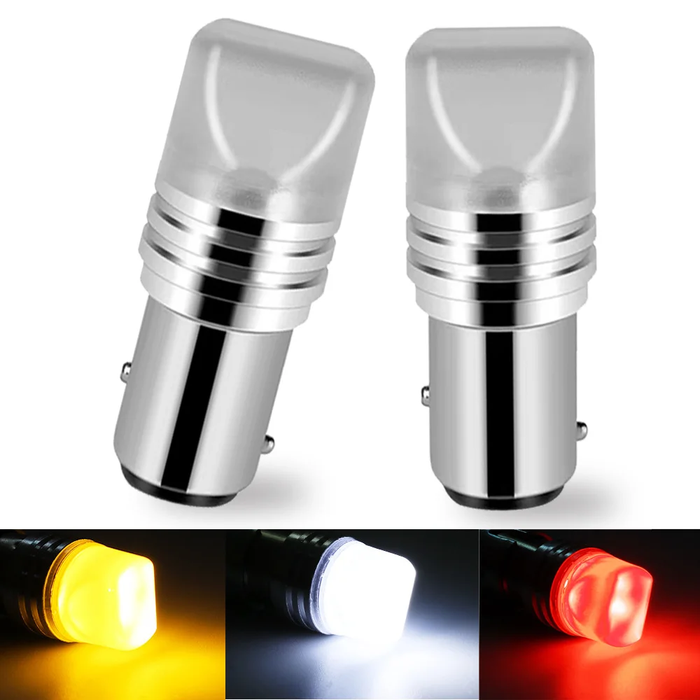 

1PCS Car Led Strobe Light Motorcycle Brake Reverse Lights Parking Auto Bulb Decoration Colorful Warning 12V Rear Tail Trunk Lamp