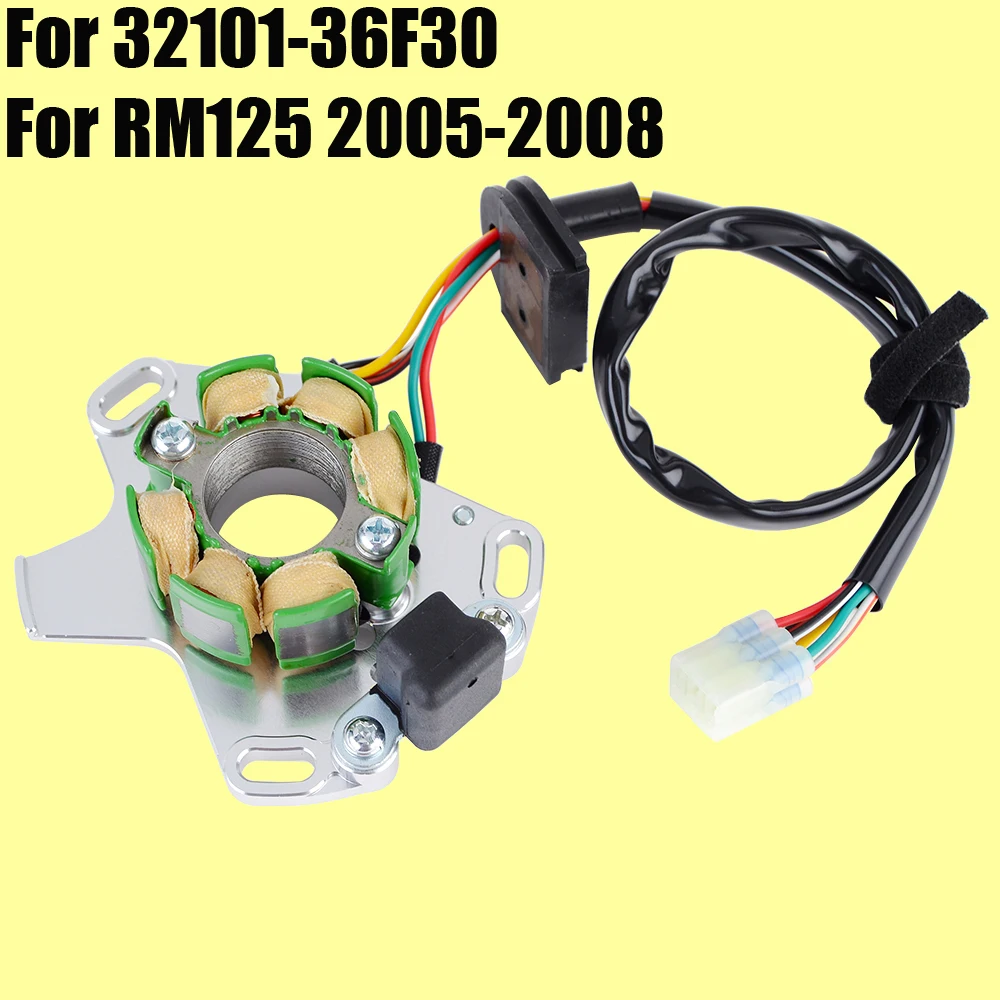 

Stator Coil for Suzuki RM 125 2005 2006 2007 2008 32101-36F30 / Motorcycle Generator Magneto Stator Coil for Suzuki RM125