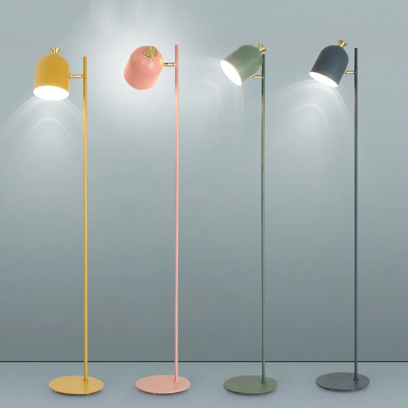 

Nordic Floor Lamps for living room modern Macaron standing lamp Study Desk Table Lamp Bedroom Bedside Table Decoration Led Light