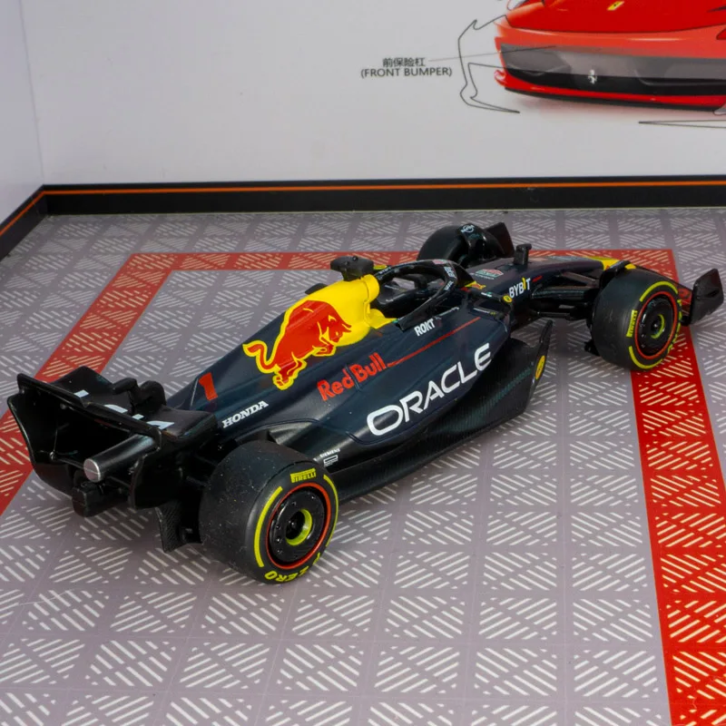 Фото Модель гоночного автомобиля Red Bull RB19 F1 Formula 1 от Rastar в масштабе 1:32, с высокой детализацией, качественной отделкой и отличным качеством изготовления. №4