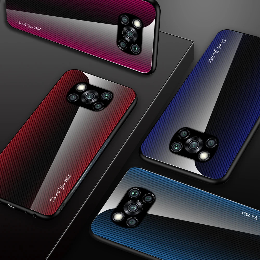 

Gradient Stripe Phone Case For Redmi K50Pro K40S K40Pro K30i K20Pro 10C Tempered Glass Cover For Redmi Note 11E 11Pro 10S 10Pro