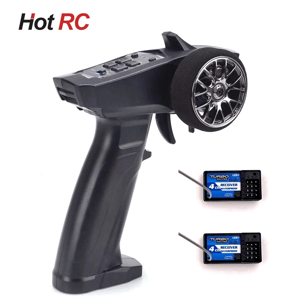 Фото Turbo Racing 91803G-VT RC 2,4 ГГц 3-канальный радиопередатчик Пульт дистанционного управления с 4-канальным приемником RX41 для радиоуправляемого автомобиля Лодка PK FS-GT3B №1