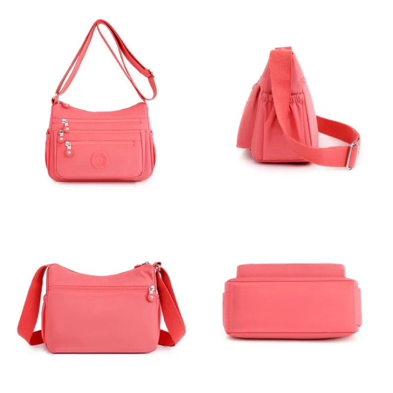 Fashion Women Shoulder Messenger Bag Waterproof Nylon Oxford Crossbody Bag Handbags Large Capacity Travel Bags Purse