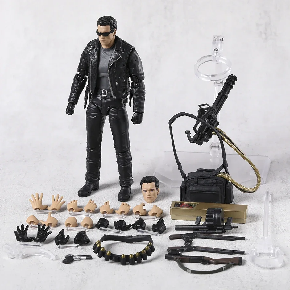 MAFEX No199 Терминатор 2: День Judgement T-800 Фигурка Коллекция ПВХ Модель Игрушки Подарок