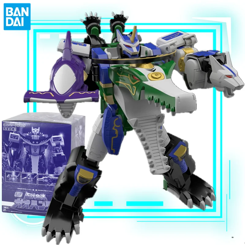 

Bandai Genuine Japanese SMP Hyakujuu Sentai Gaoranger Hyakujuu Gattai Gao Hunter Anime Action Figure Kids Gifts for Children