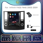 10,4 ''экран в стиле Tesla для Infiniti FX35 FX45 2003-2009 Android автомобильное радио мультимедийный автомобиль стерео Carplay Navi головное устройство 6 + 128G
