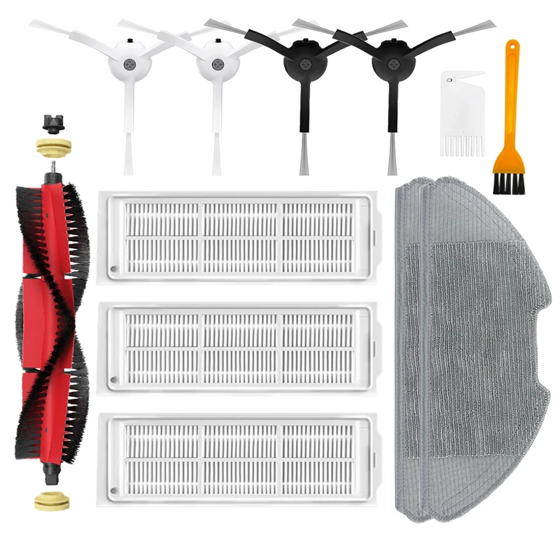 

Сменные детали для робота-пылесоса Xiaomi MJSTL /MJST1S/Mi 2 Lite, НЕРА-фильтр, насадка на швабру, основная и боковая щетки, запчасти