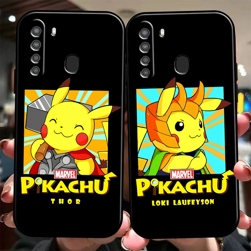 

Pokémon Anime Elf Phone Case For Samsung Galaxy S8 S8 PLus S9 S9 Plus S10 S10E S10 Lite 5G Plus Carcasa Liquid Silicon Black