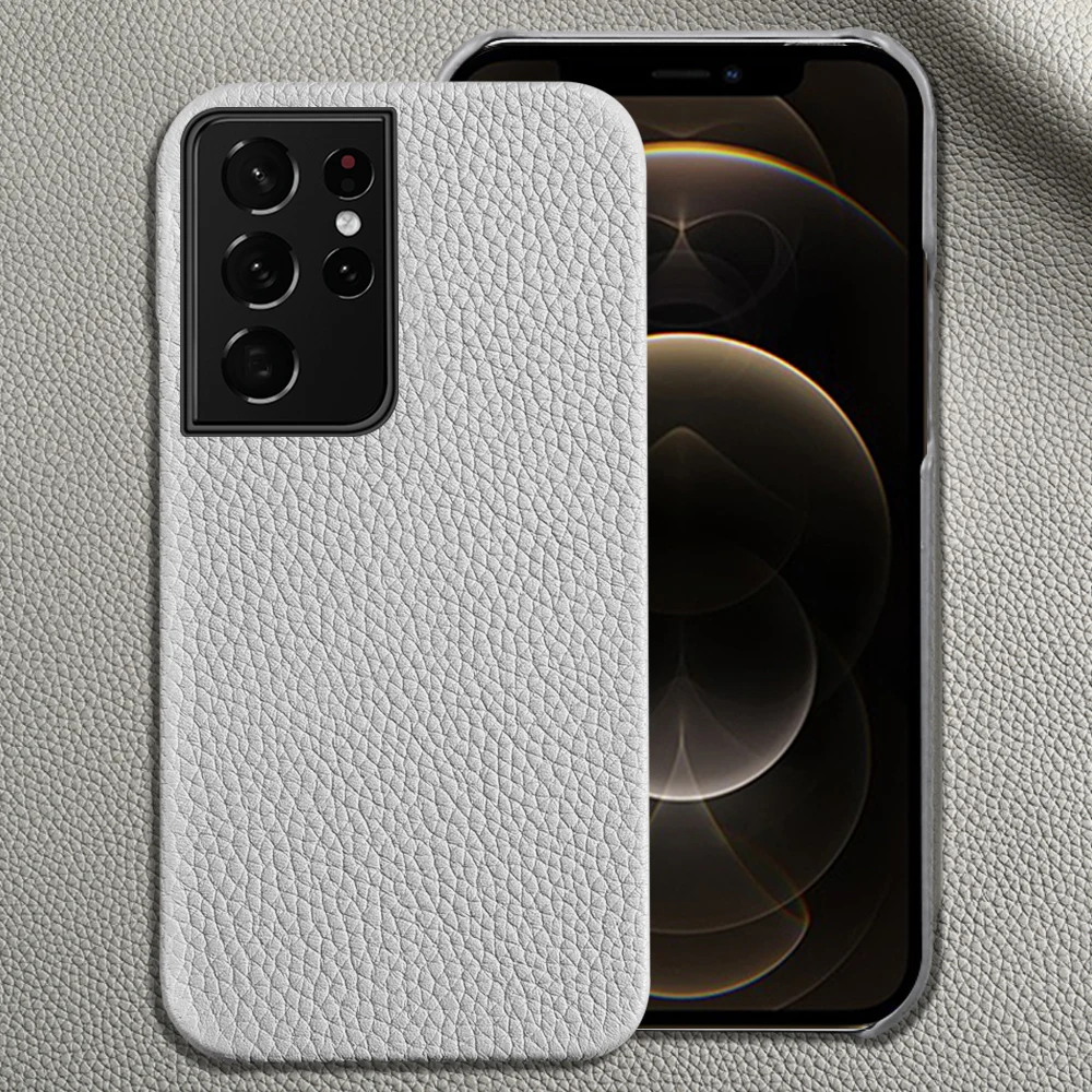 

Genuine Leather Phone Cover Case For Samsung Galaxy S21 Ultra S20 S8 S9 S10 S21 Plus Note 20 10 9 A52 5g A72 A51 A71 A50 A32 M31