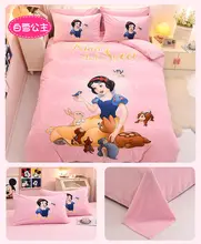 Disney juego de tres piezas de edredón de franela de terciopelo para niños, con dibujos animados, Blancanieves (3)