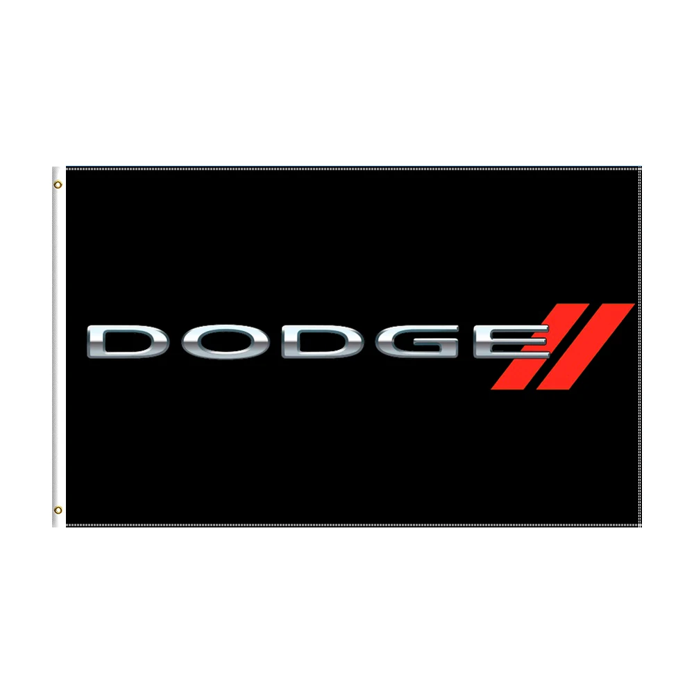 

3x5 Ft Dodge Flag Polyester Printed Racing Car Banner For Decor