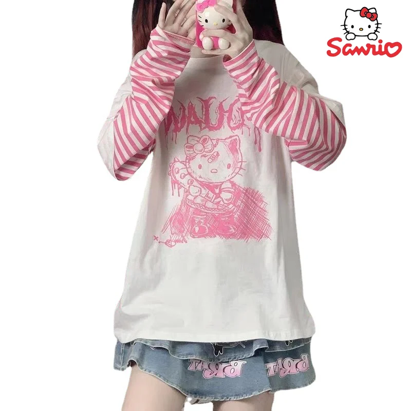 

Свитшот унисекс с капюшоном и принтом Hello Kitty, на осень/зиму