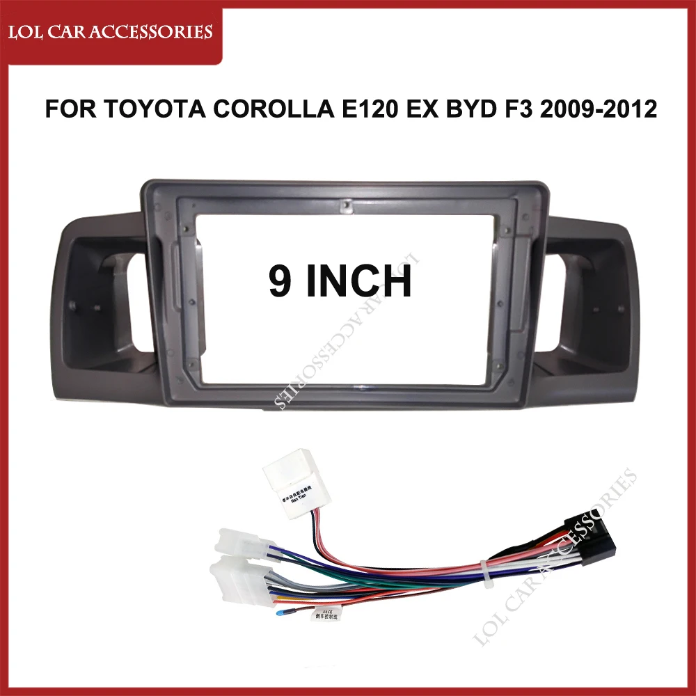 

9 дюймов для BYD F3 / Toyota Corolla E120 EX 2009-2012 автомобильный радиоприемник Android MP5 плеер WIFI GPS стерео видео панель видеорегистратор рамка