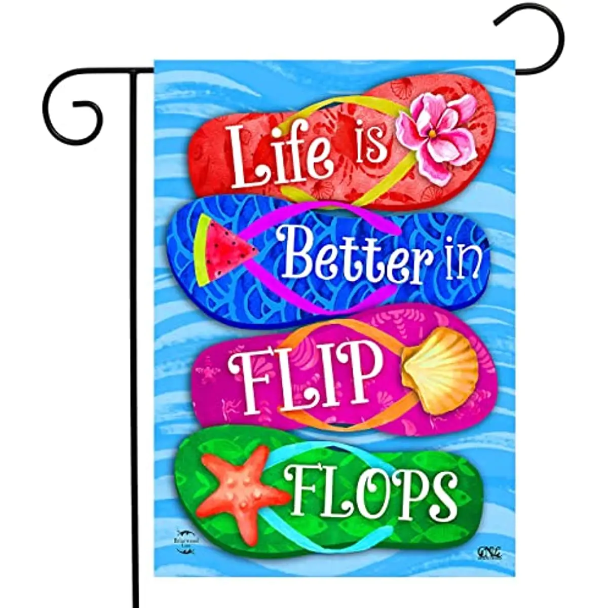 

Flip Flops Summer Double-Sided Garden Flag 12" x 18"
