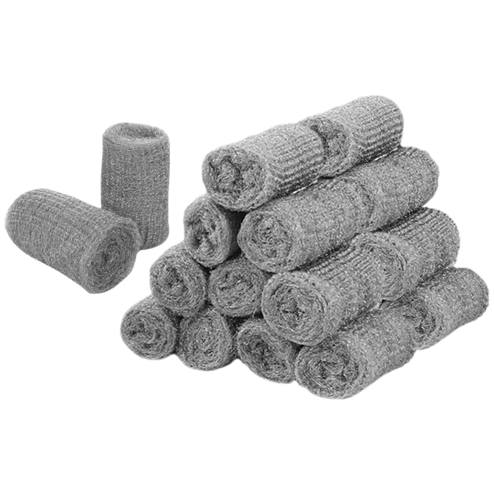 

36 Pcs Steel Wool Fiberfill Stuffing Mouse Blocker Rodent Barrier Silk Screen Door Gap Filler Wire Stopper