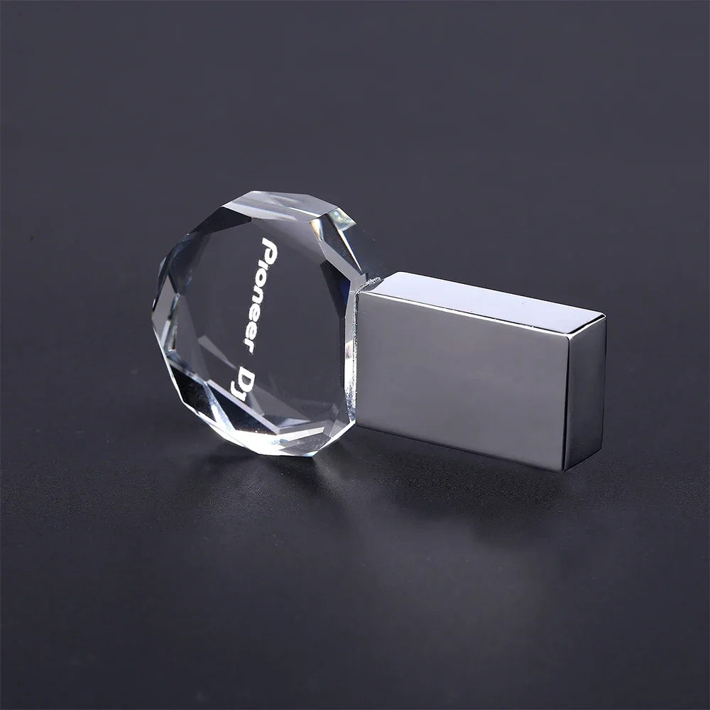Фото Rhombus Crystal Pioneer DJ Pen Drive 64 ГБ Светодиодный флэш-накопитель USB 32 ГБ Бесплатный логотип Память Pendrive Креативные подарки U Disk №2