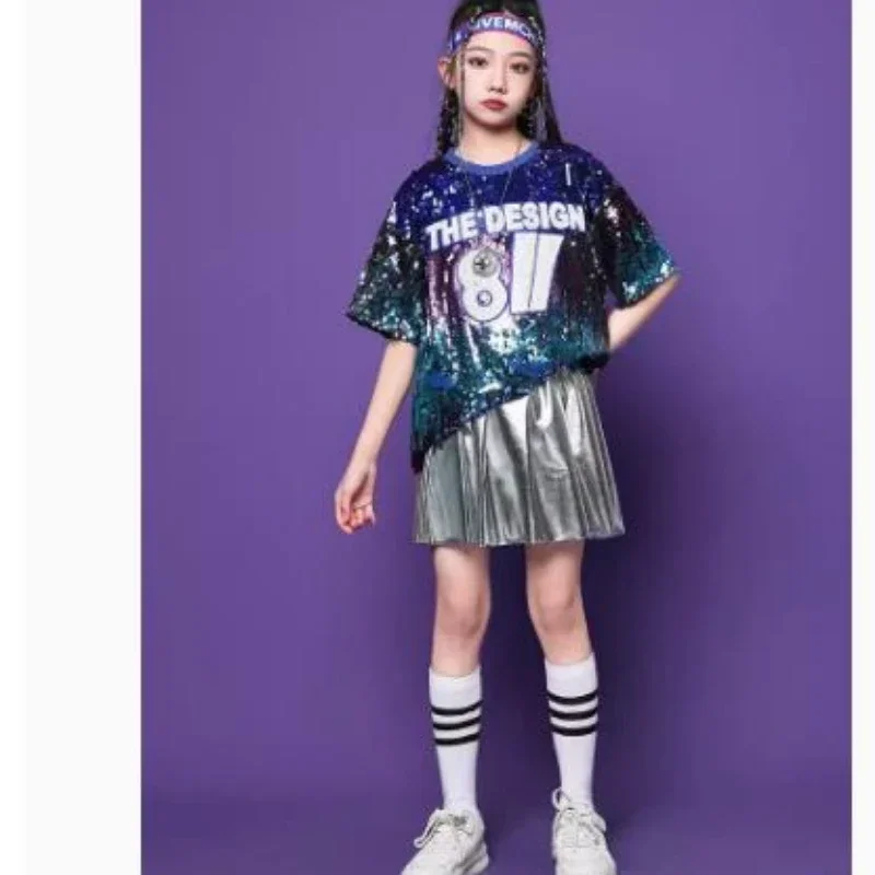 Детские джазовые костюмы в стиле хип-хоп студийная модель подиум модный костюм с