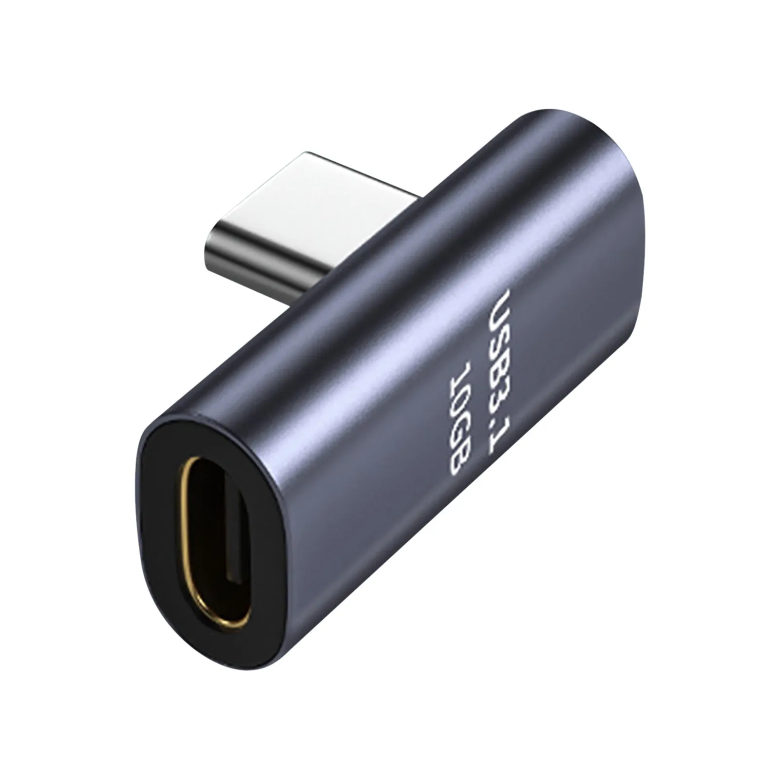 

Адаптер Type-C «Мама-папа» USB C-USB C адаптер под прямым углом USB C «Мама-папа» адаптер совместимый с ноутбуком планшетом и мобильным устройством