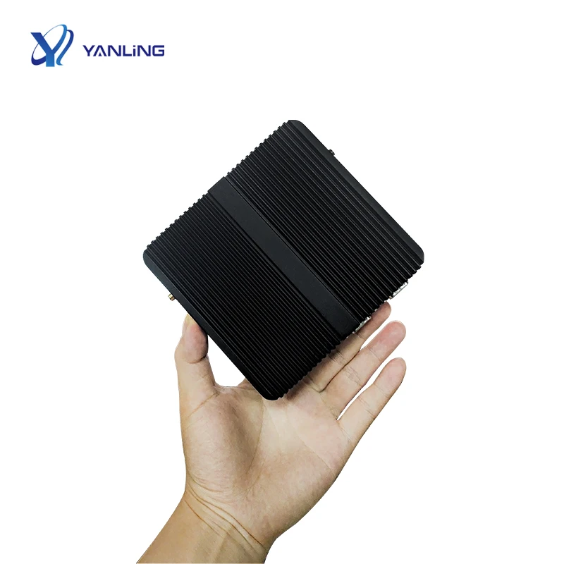 

2022 Cheap Portable fanless mini pc Cele-ron j4125 small computer DDR4 8GB NUC embedded pc 2LAN desktop mini computer