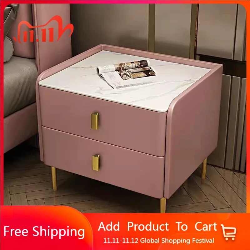 

Nordic Auxiliary Bedroom Nightstands Drawers Woodendisplay Narrow Bedside Tables Office Gamer Bathroom Comodini Furniture HY50