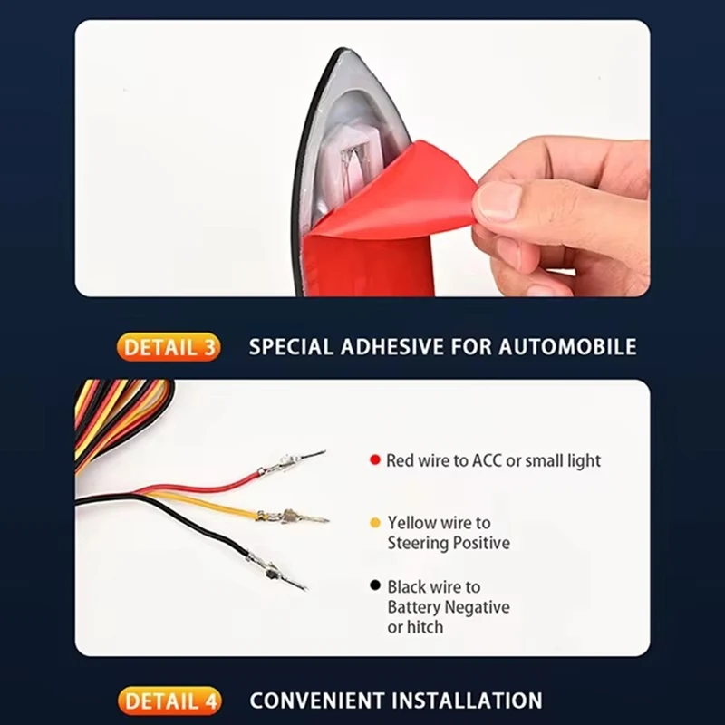 1 пара Автомобильные светодиодные лампы для руля DC 12 В