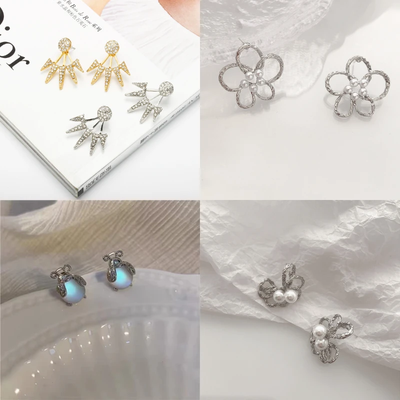 Серьги-гвоздики VIVILADY женские с искусственным жемчугом