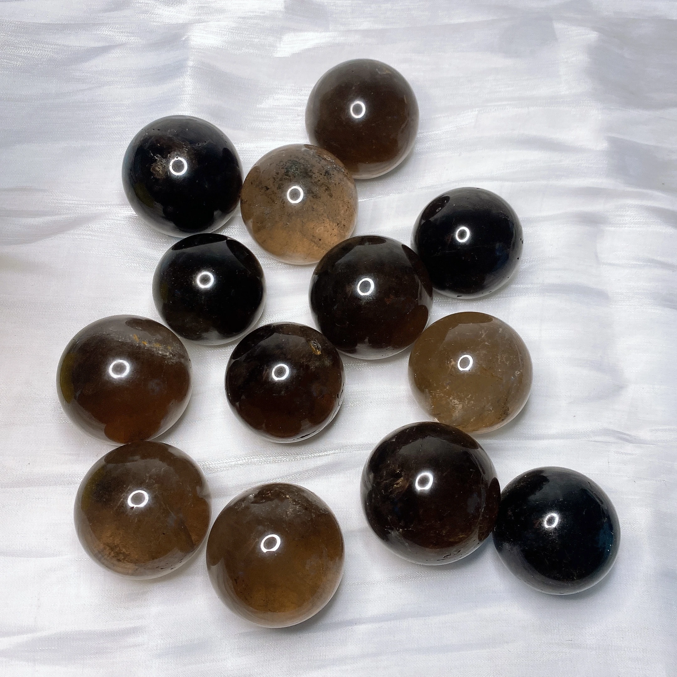 1 65 дюйма шт. натуральный Смоки Искусственный хрустальный шар минеральный