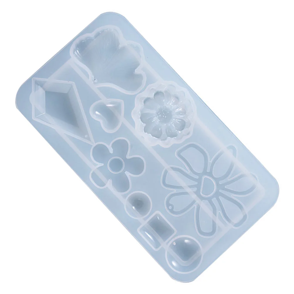 

2 Pcs Earring Mold Jewelry Pendant DIY Resin Charms Making Silicone Molds Epoxy