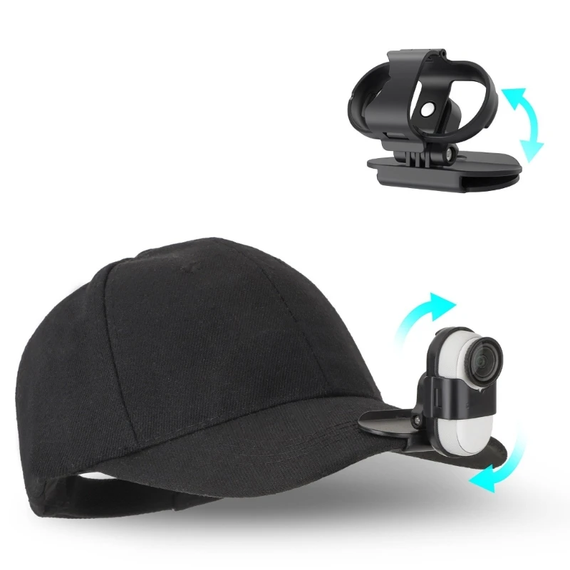 Зажим для шляпы совместимый с 360 GO 3S/GO 3 легко прикрепляемое крепление камеры