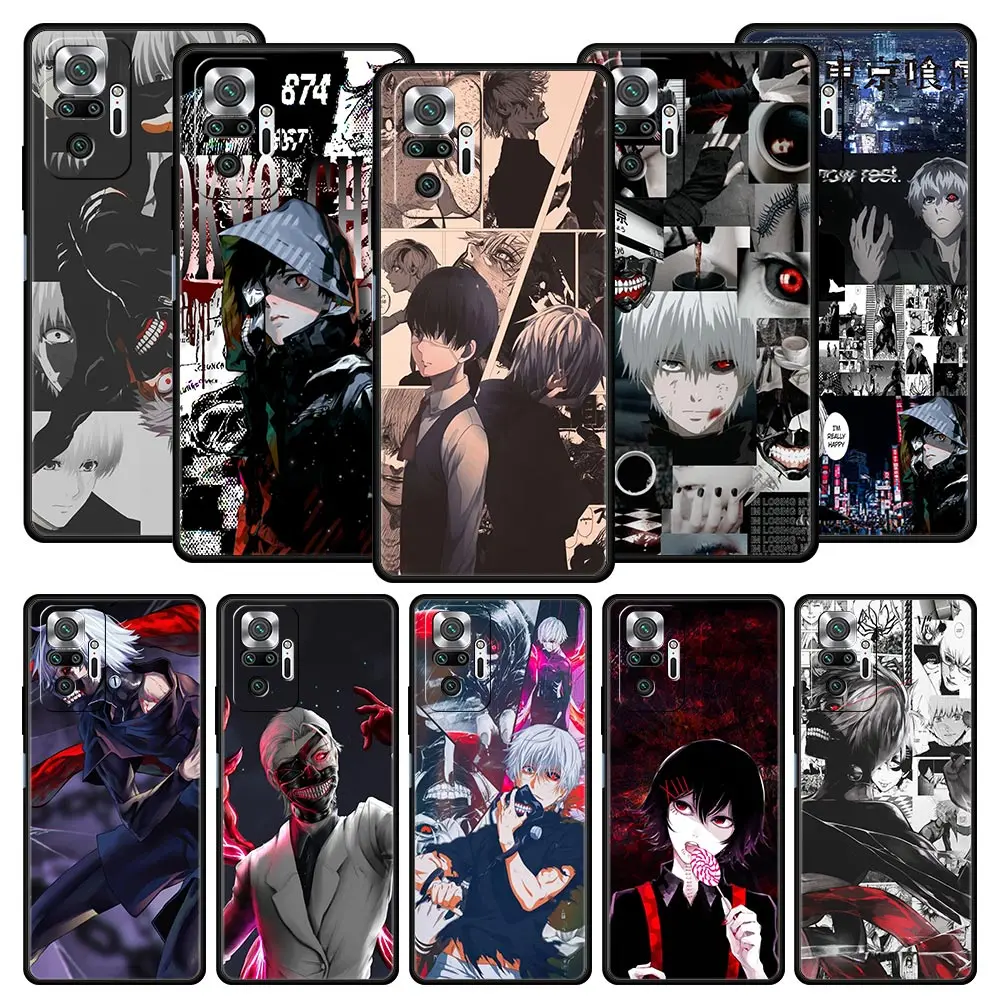 

Anime Tokyo Ghoul Phone Case For Xiaomi Redmi Note 10 11 9 8 Pro 10S 9S 7 8T 9T 9A 8A 9C K40 Gaming 11T 5G Soft TPU Back Cover