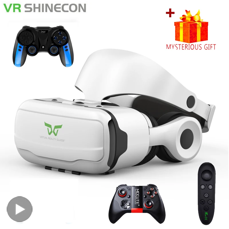 VR Очки виртуальной реальности 3D гарнитура шлем для Android iPhone смартфон мобильный