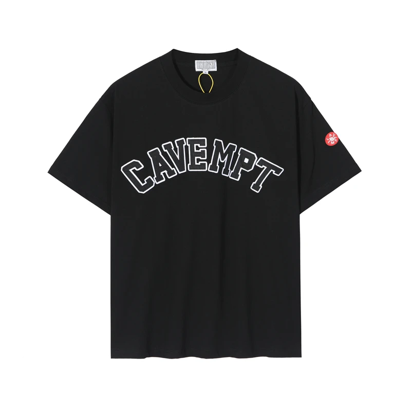 Футболка с нашивкой и вышивкой Cavempt для мужчин женщин высокое качество 1:1