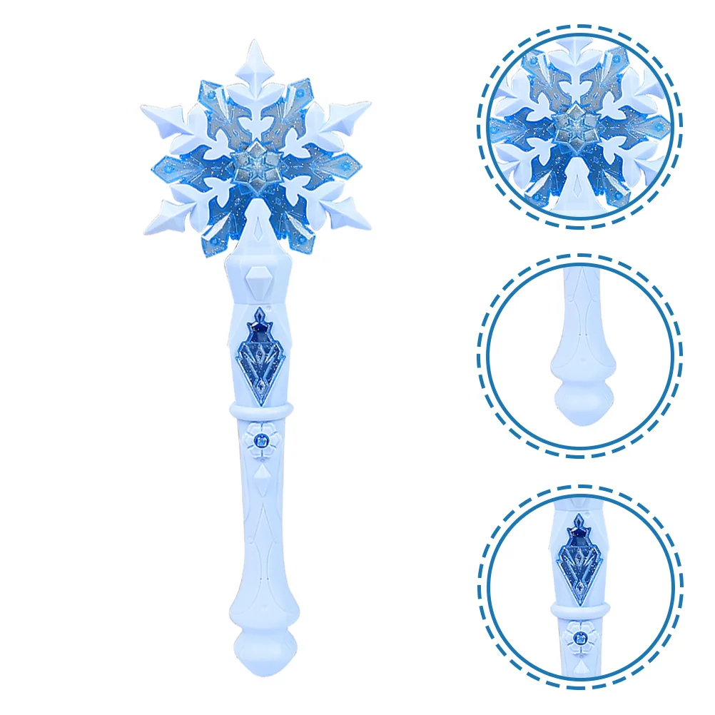 

Cosplay Glowing Snowflake Wand Girl Glow Snowflake Wand for Party